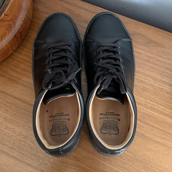 Crown Northampton Overstone Derby Shoes Black Leather Size UK 9 - Picture 10 of 11